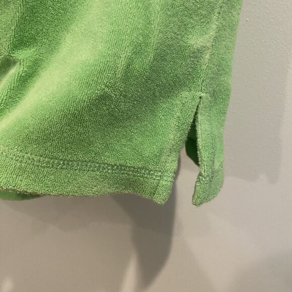 Quacker Factory Top Women XS Green Terry Cloth Dragonfly Beaded Embroidered - Picture 3 of 9